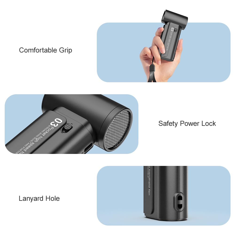 ZaraaTraders 2025 Ultra Power Handheld Fan