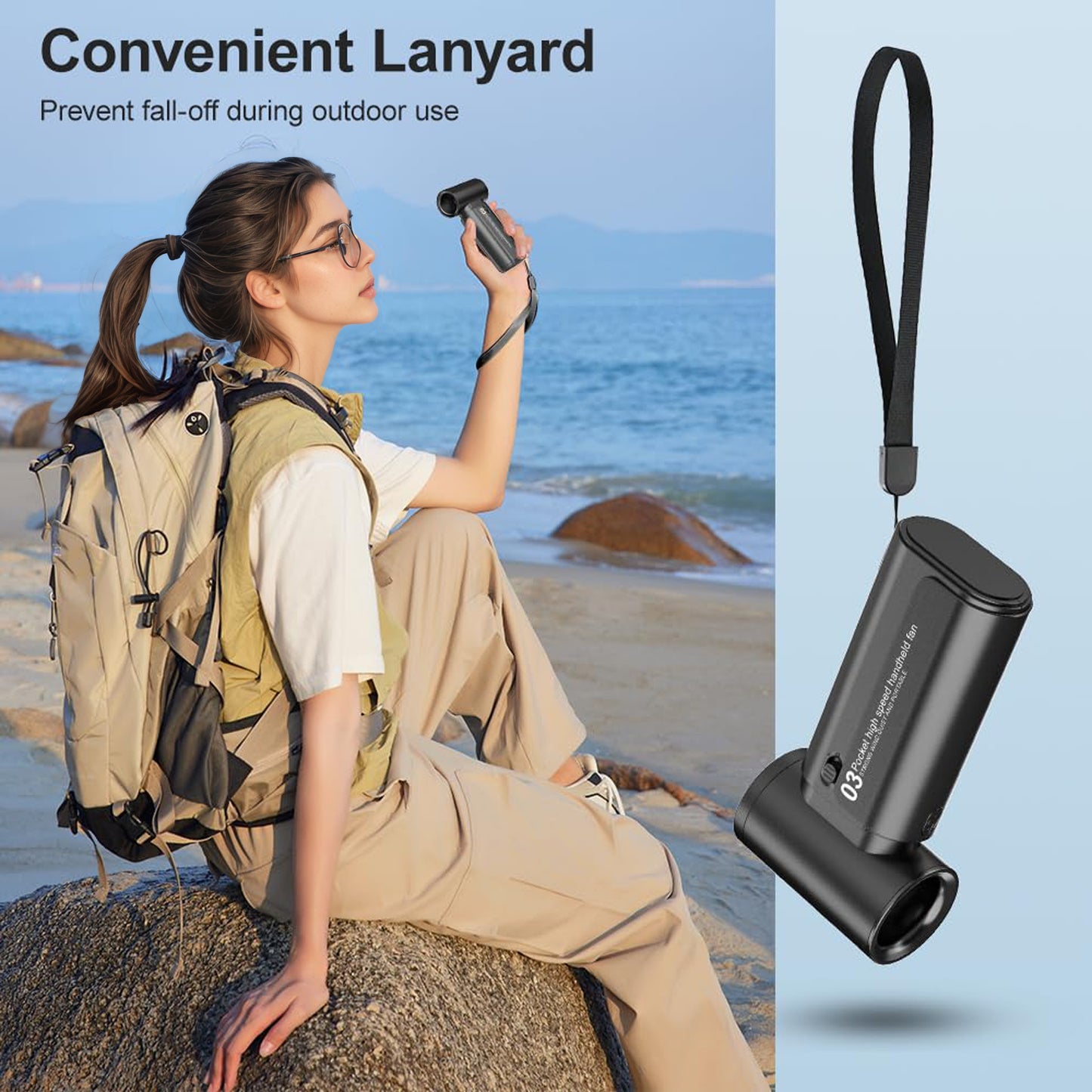 ZaraaTraders 2025 Ultra Power Handheld Fan